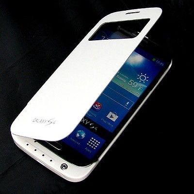 New 3200mAh Backup Power Battery Leather Cover for Samsung Galaxy S4 4 IV i9500