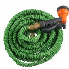 e Double Latex 100 Ft Expandable Garden Water Hose Spray Nozzle