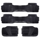 Hot 4PC Heavy Duty Set Rubber Car Floor Mats All Weather Trimmable Van SUV
