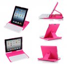 New iPad 4 3 2 Rotating Swivel Stand Case Cover Removable Bluetooth Keyboard