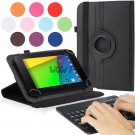 PU Leather Folio Stand Case Bluetooth Keyboard for Google Nexus 7 inch Tablet