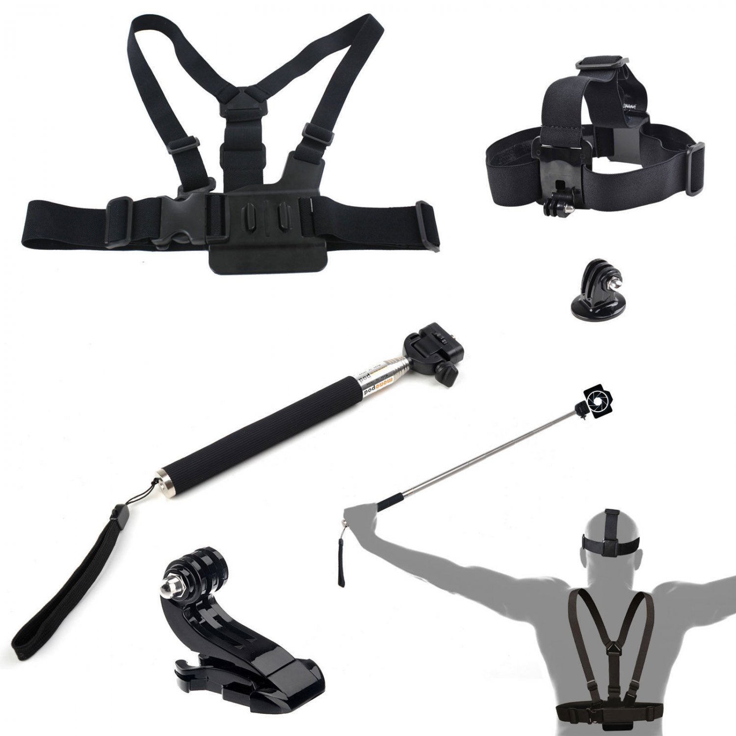 New Strap Head Strap Mount Handle Monopod Tripod Adapter