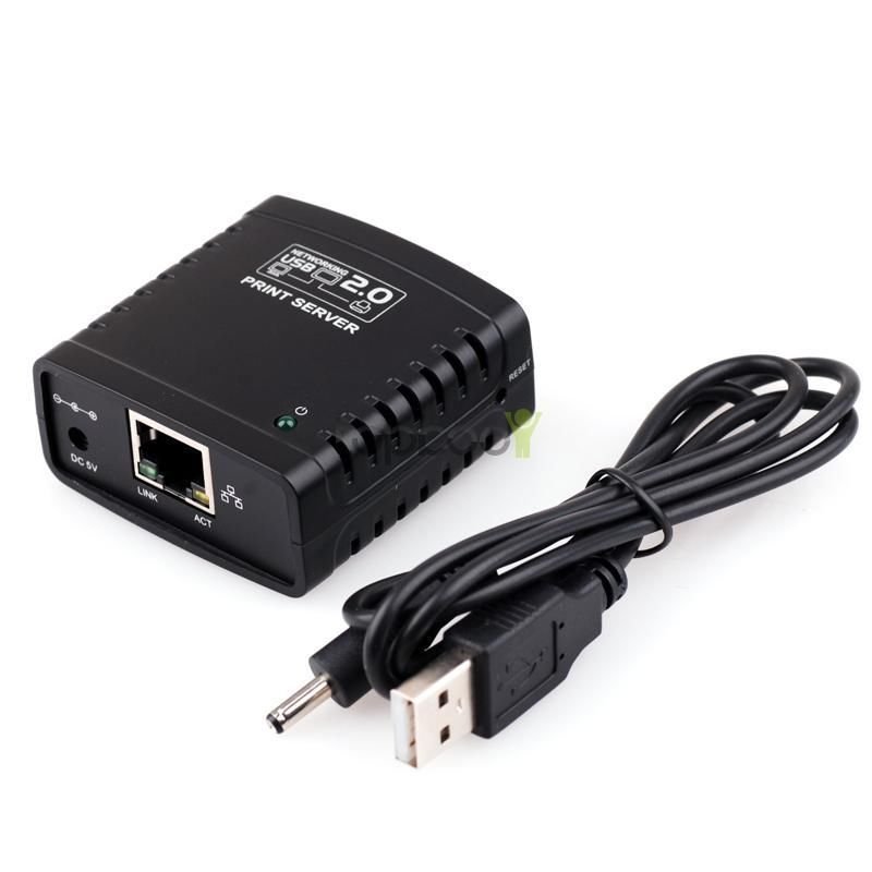 USB 2.0 LRP Print Server Share a LAN Networking USB Printer