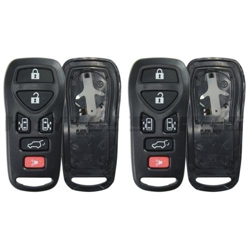 2 New Keyless Entry Remote Key Fob Shell Pad Case Rubber Button Repair Fix Van