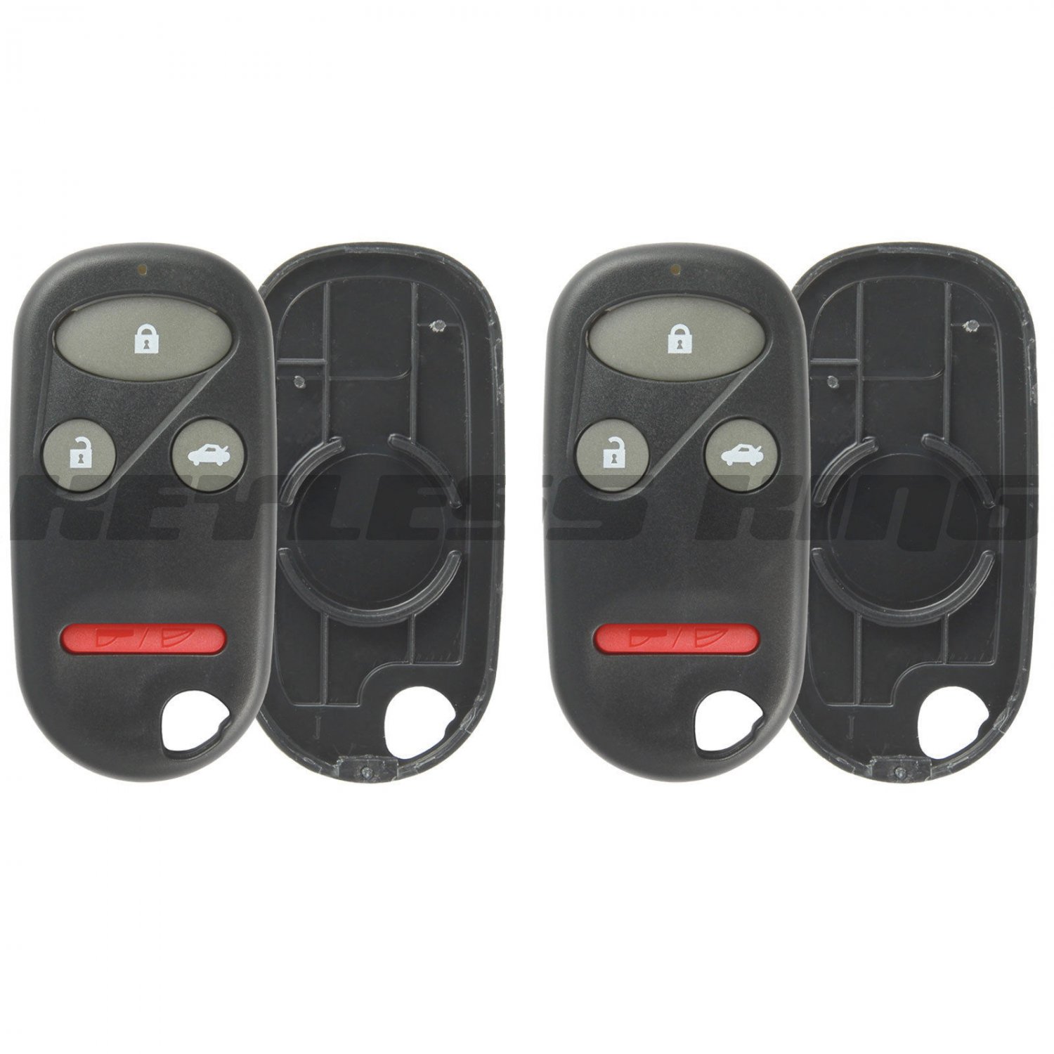 2 New Replacement Keyless Entry Remote Shell Pad Case Fix Key Fob Clicker Rubber