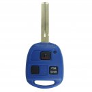 New Blue Uncut Ignition Master Key Keyless Entry Remote Head Fob Power Gate
