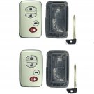 2 New Remote Smart Prox Key Keyless Fob Replacement Case Shell Housing Key Blade