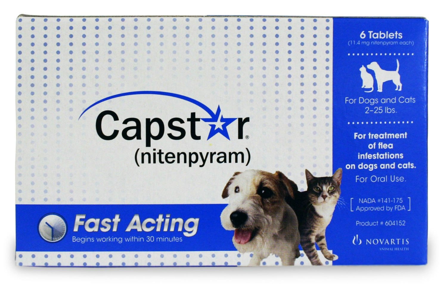Novartis Capstar Blue for Dogs under 25 pounds 6pk