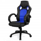 New Back Blue Race Car Style Bucket Office High Gaming Seat Chair