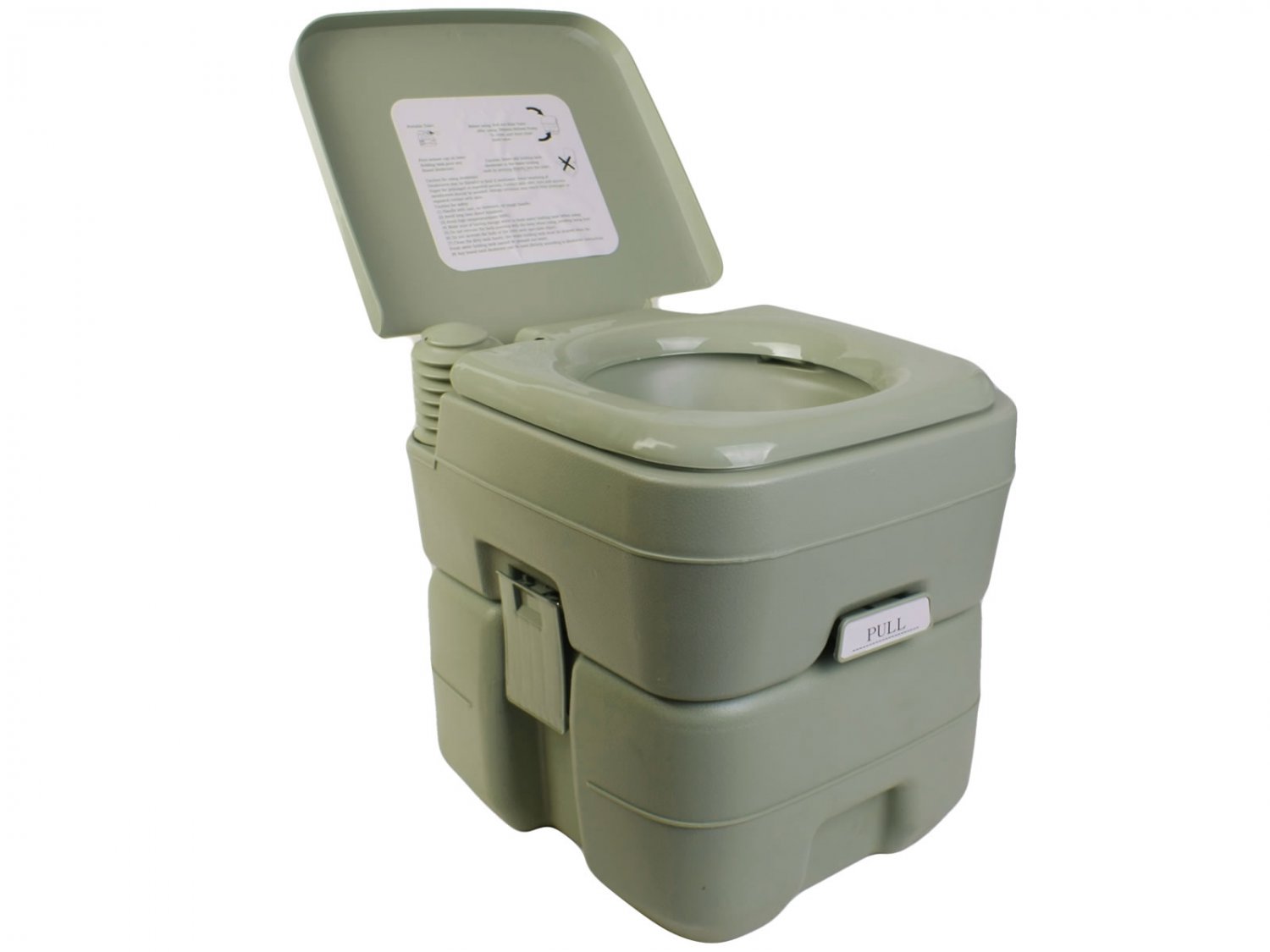 5 Gallon   20l Portable Toilet Flush Travel Outdoor Camping Hiking 