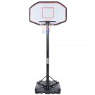 10FT Big 42''x28'' Backboard In/Outdoor Adjustable Height Basketball Hoop System