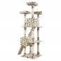 67" Cat Tree Tower Condo Furniture Scratching Post Pet Cat Kitty House Beige Paw