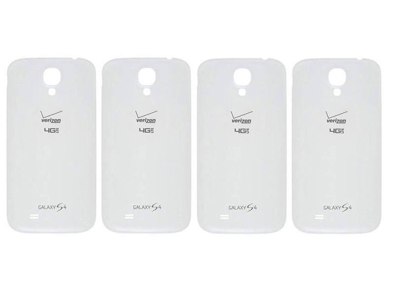 Lot of 4 Genuine Samsung Galaxy S4 i545 Verizon 4G LTE Battery Back Door White
