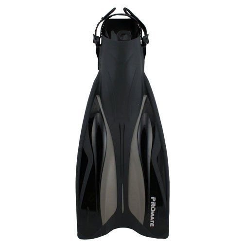 ProMate Force Snorkeling Diving Swimming Fins Flippers for Adult Black