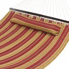 Hammock Quilted Fabric With Pillow Double Size Spreader Bar Heavy Duty Stylish