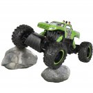 Powerful Remote Control Truck RC Rock Crawler, 4x4 Drive & Monster Wheels Green
