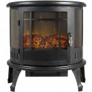 Portable Electric Fireplace Stove 1500W Space Heater Realistic Flame Corner Unit