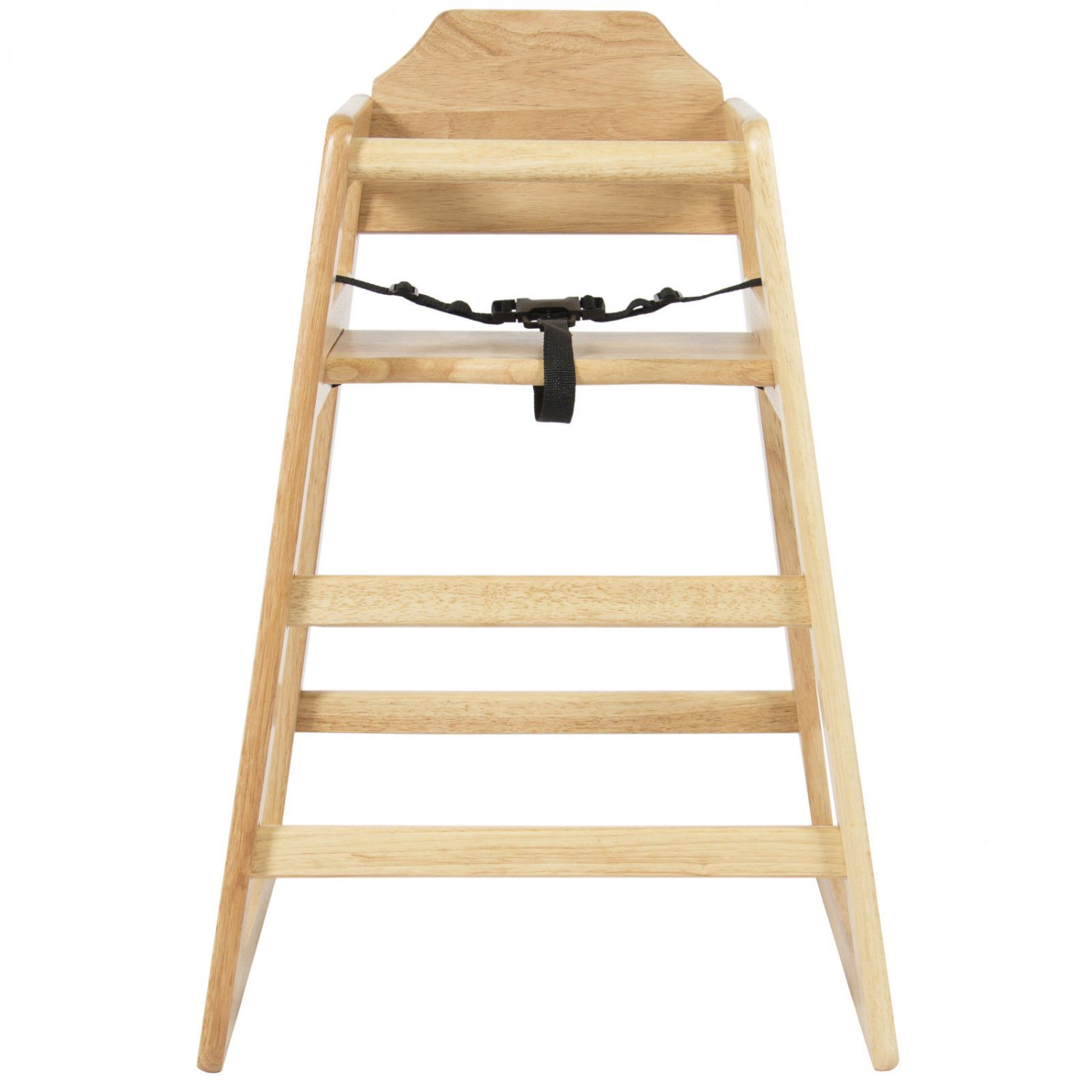 High Grade Wood Baby High Chair Kids Restaurant Stackable Infant