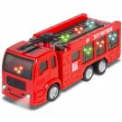 Kids Toy Fire Truck Electric Flashing Lights and Siren Sound, Bump and Go Action