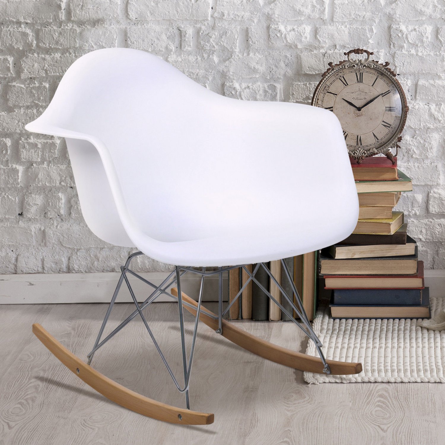 Eames RAR Style Mid Century Modern Molded Plastic Rocking Rocker Shell ...