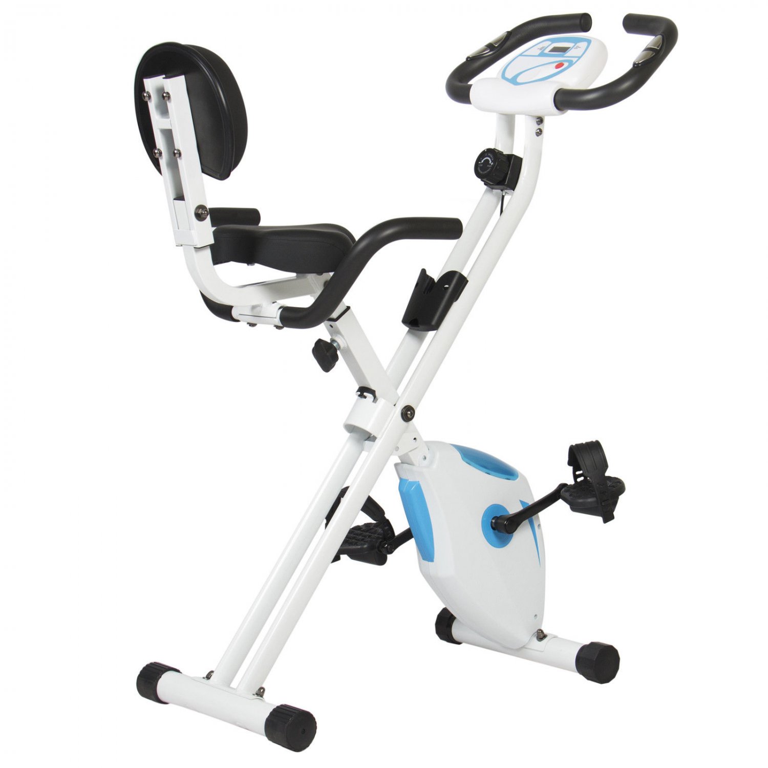 Folding Recumbent Exercise Bike With Digital Display