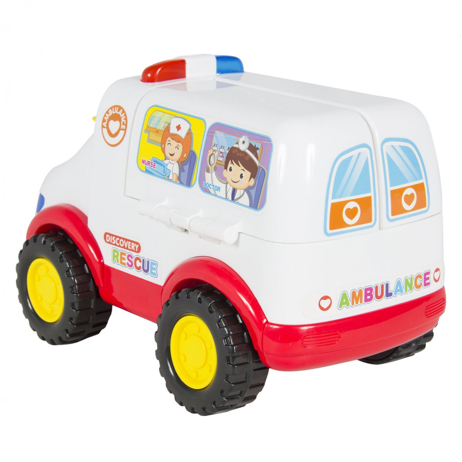 Educational Ambulance Rescue Vehicle Toy Bump'n'Go, Lights,Music ...