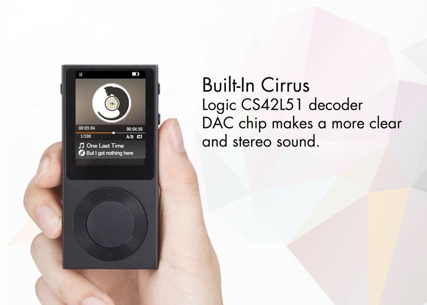 AGPTEK Bluetooth MP3 Player ROCKER V2 High Resolution Digital Audio Player