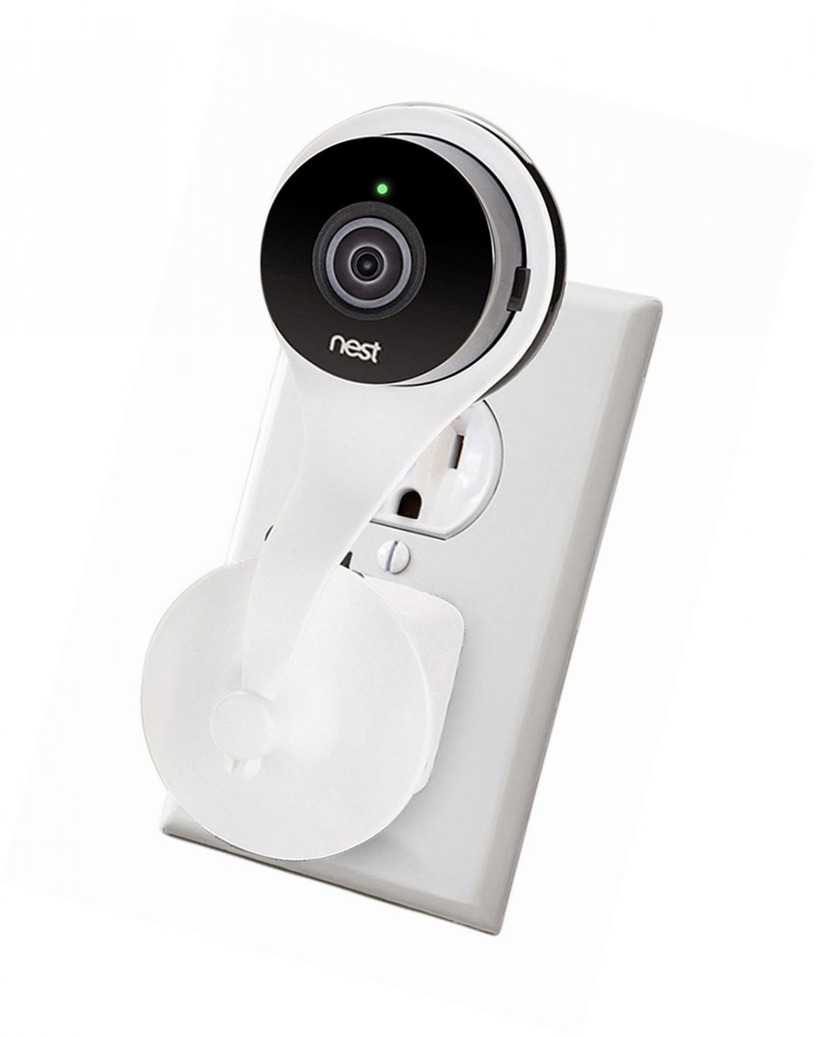 Nest Cam AC Outlet Mount; Wall Mount with 360 degree swivel for Nest