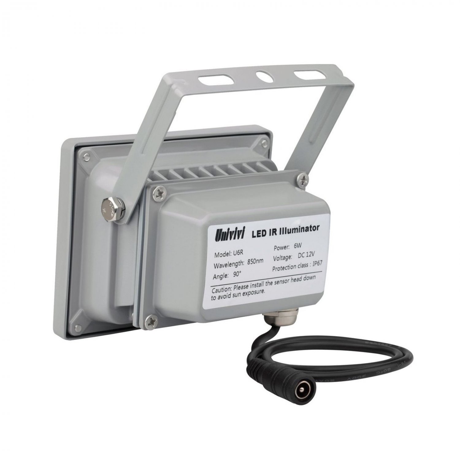 Univivi Infrared Illuminator 850nm 6 Leds 90 Degree Wide Angle IR Illuminator