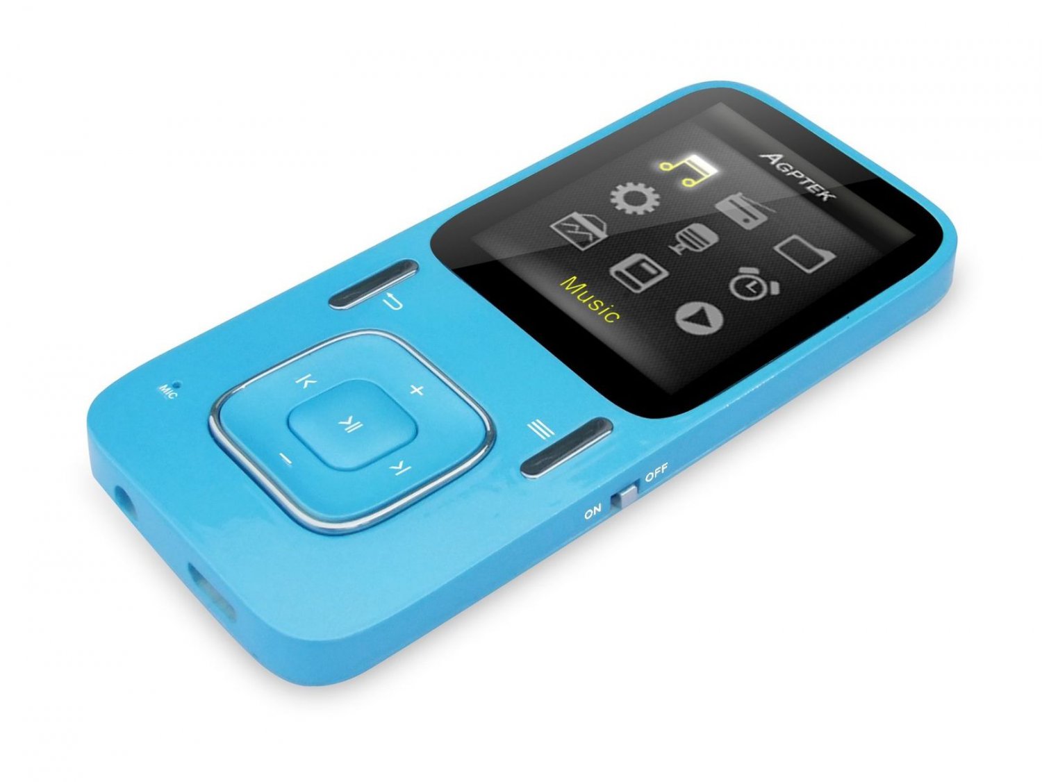 AGPtEK B03 8GB MP3 Player with FM Radio and Voice Recorder, Blue New