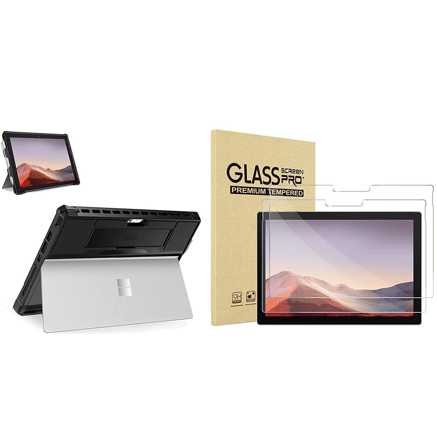 ProCase Rugged Case for 12.3" Microsoft Surface Pro 7 Plus, Pro 7, Pro 6, Pro 5, Pro 2017, Pro 4, P