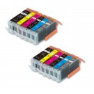 12 PK Ink Cartridges + smartchip for Canon 270 271 Pixma MG7720 MG7700