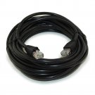 20ft Cat5E Ethernet RJ45 Patch Cable  Stranded  Snagless Booted  BLACK