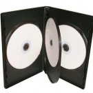 25 Standard 14mm Black Quad 4 Disc DVD Movie Case Storage Box for CD DVD Disc