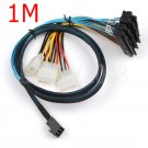 New 12Gbps Mini SAS SFF-8643 to 4xSAS SFF-8482 Cable With IDE RHS36-4819 1M