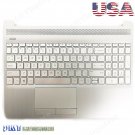 New HP 15-DW 15S-DU 15S-DY Palmrest w/ Keyboard Non-Backlit &Touchpad L52023-001