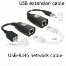 USB To CAT5 RJ45 Lan Extension Adapter Cable CAT5 CAT5E Cable Cord 150ft