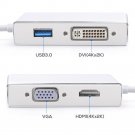 USB-C to HDMI / DVI / VGA External Graphics Video Card Adapter USB 3.0 4K x 2K