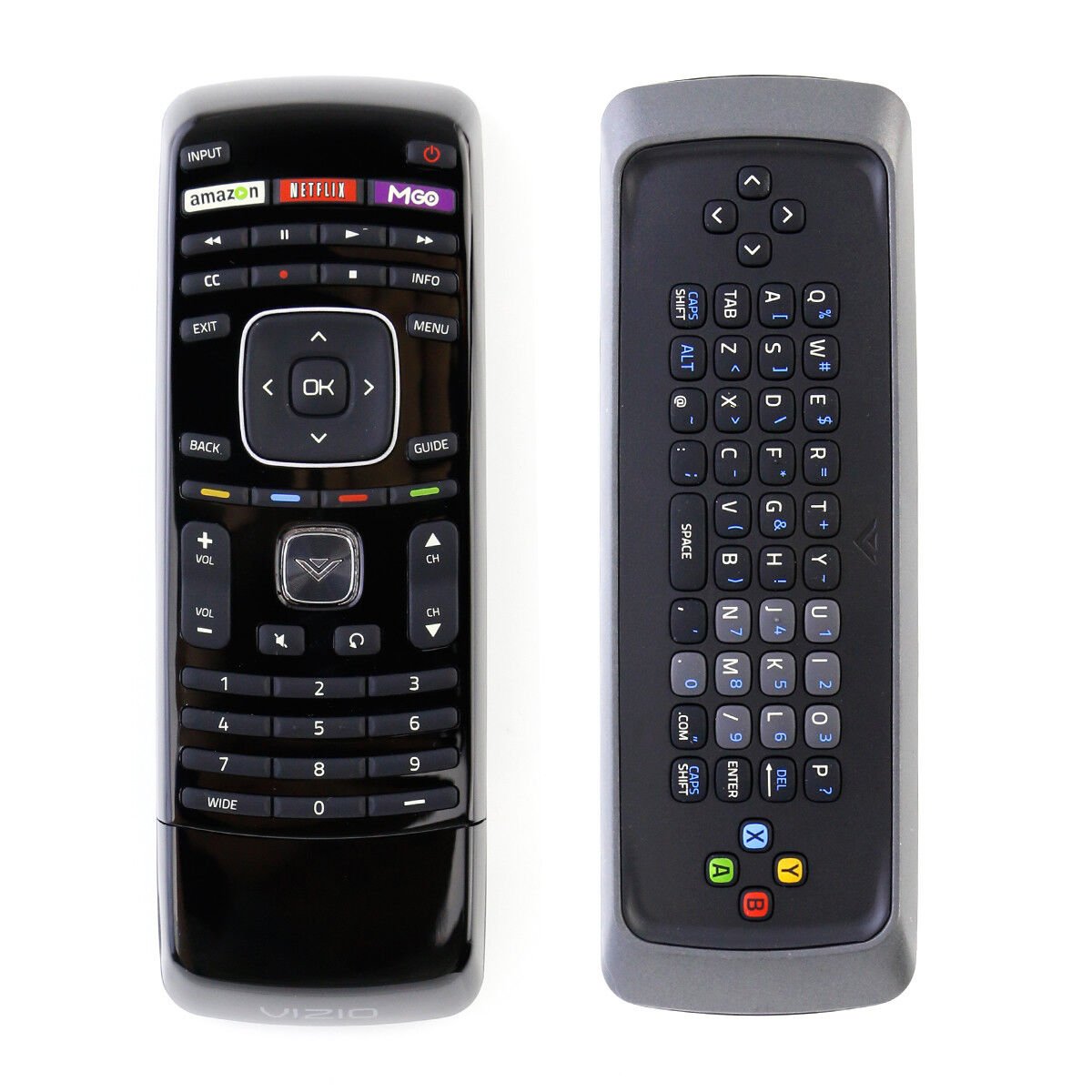 XRT302 for VIZIO Smart TV Remote with Qwerty Dual Side Keyboard E460ME M420SR