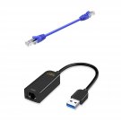 USB 3.0 Ethernet Adapter & CAT 5e Ethernet Cable