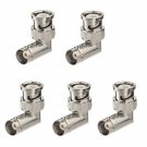 5Pcs Bnc Male To Female Elbow Right Angle Adapter 50Ohm