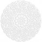 Round Medallion Doilies (12 In, White Lace Paper, 200 Pack)