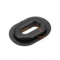 uxcell Side Cover Grommet Single Side Rubber Oval Washer 6Set
