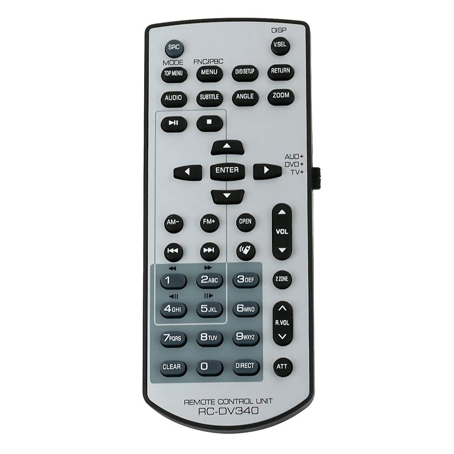Rc-Dv340 Remote Control Replaced For Kenwood Audio System Rcdv340