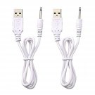 Replacement Dc Charging Cable | Usb Charger Cord - 2.5Mm (2 Pack)