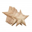 Wooden Stars For Crafts, Star Cutouts (2.9 X 2.9 X 0.5 In, 12 Pieces)
