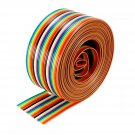 uxcell Flat Ribbon Cable 26P Rainbow IDC Wire 1.27mm Pitch 3 Meters Long