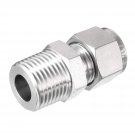 uxcell Stainless Steel Compression Tube Fitting 1/2NPT Male x 1/2 Tube OD
