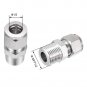 uxcell Stainless Steel Compression Tube Fitting 1/2NPT Male x 1/2 Tube OD