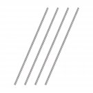 uxcell 5mm x 350mm 304 Stainless Steel Solid Round Rod for DIY Craft - 4pcs